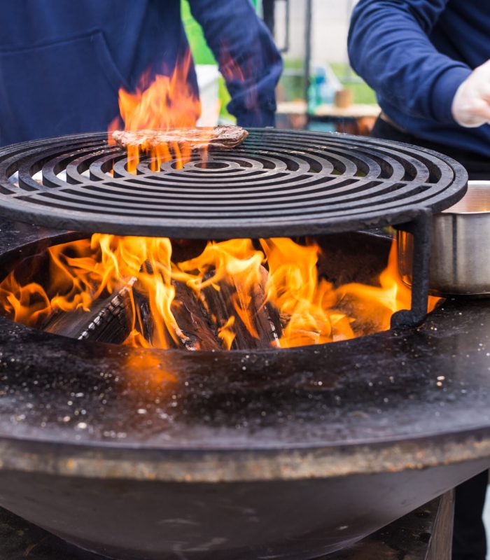 Burning grill best sale